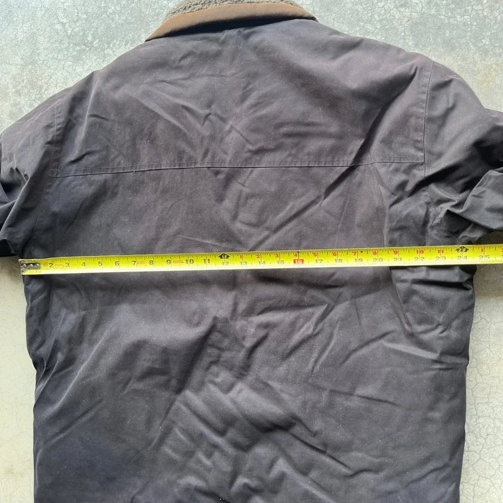Alpine Design Mens Brown Sherpa Collar Quilted Field Jacket Coat Size L 91588